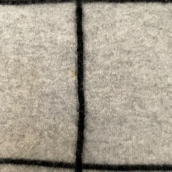 Charter Club Cashmere Cowl Neck Poncho Sweater Grey Windowpane Size 2X/3X FA19 - Picture 13 of 13